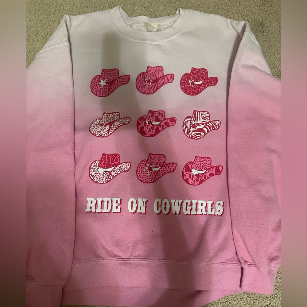 Pink 'Ride On Cowgirls' Sweatshirt